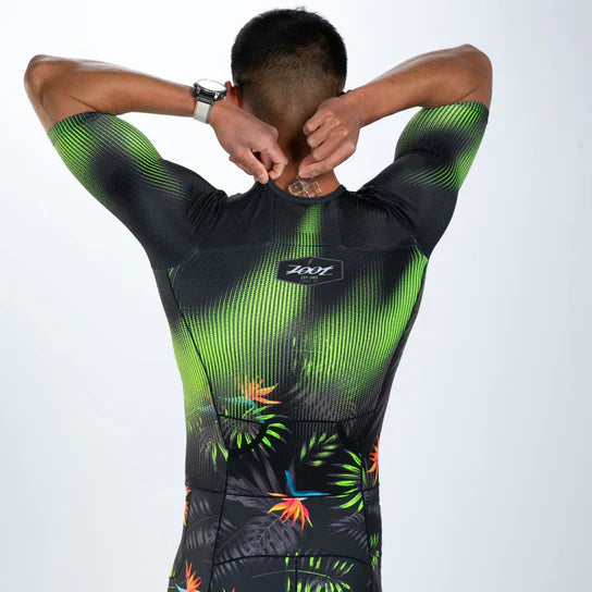 ZOOT Men's Tri AERO FZ Racesuit - Tropical Magic