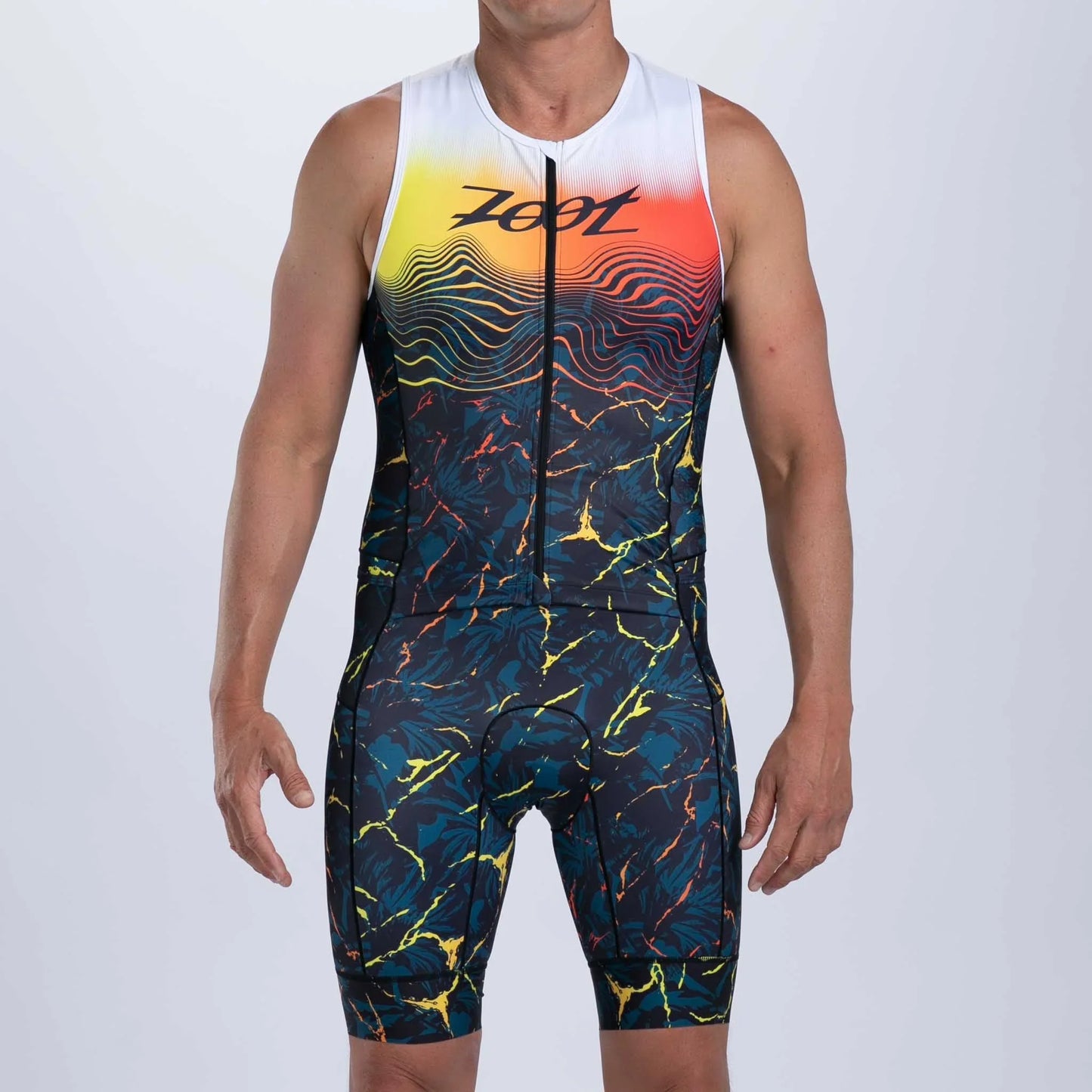 ZOOT Men's Ltd Tri Sleeveless Full Zip Racesuit - KOA
