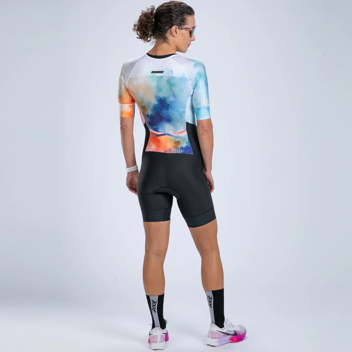 ZOOT Women's Elite 2.0 Tri AERO FZ Racesuit Siblimated - Chromoflow