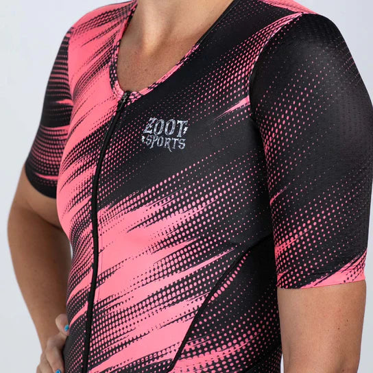 ZOOT Women's Tri AERO FZ Racesuit - Drift Speed