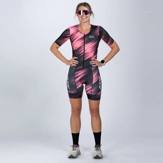 ZOOT Women's Tri AERO FZ Racesuit - Drift Speed