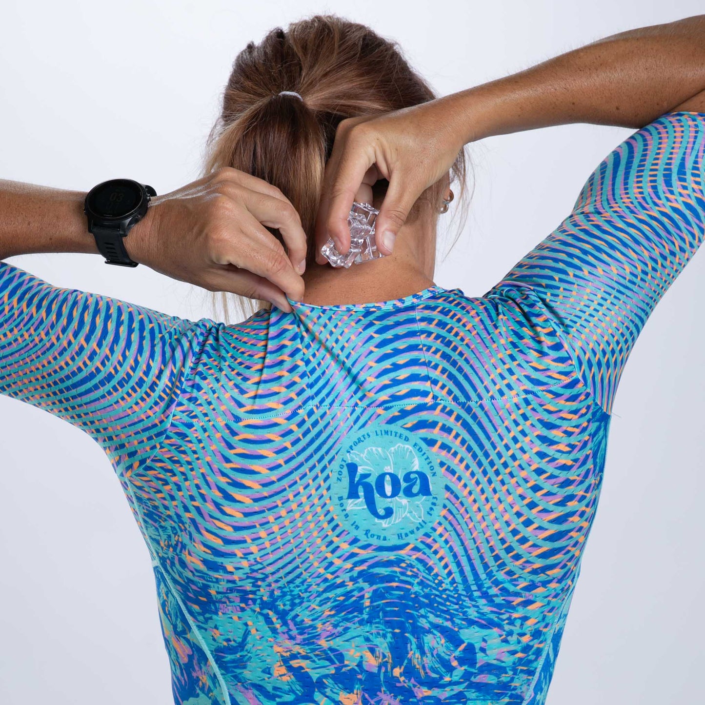 ZOOT Women's Ltd Tri Aero Full Zip Racesuit - KOA BLUE