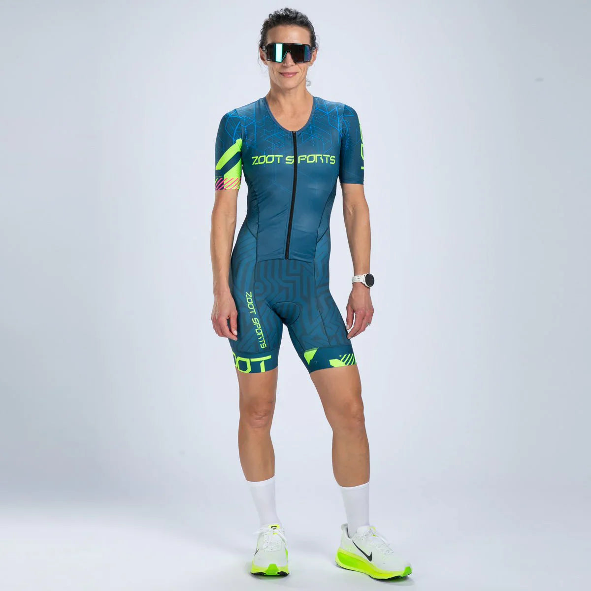 ZOOT Women's Tri AERO FZ Racesuit - Techno