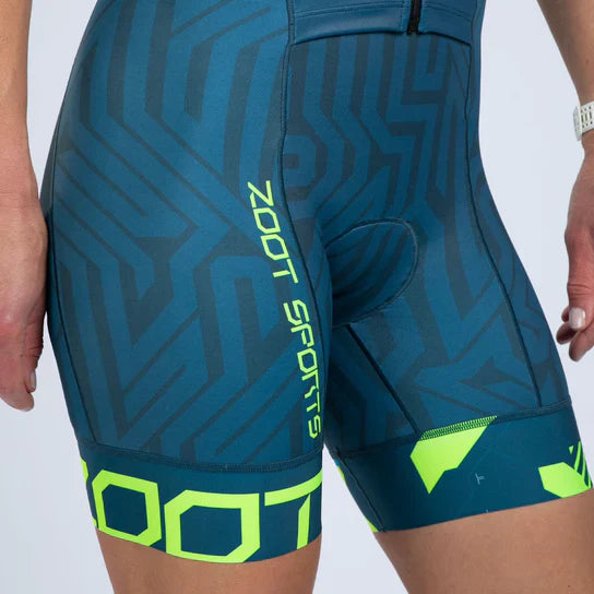 ZOOT Women's Tri AERO FZ Racesuit - Techno